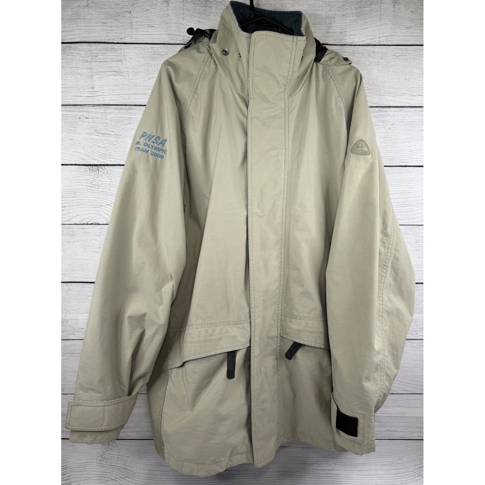Nike‎ ACG Mens Jacket Outerwear PNWA Jr Olympic Team 2000 Beige Full Zip